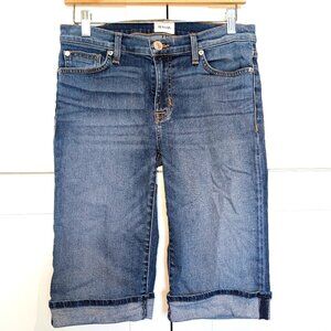 Hudson Amelia Cuffed Knee Shorts Size 28